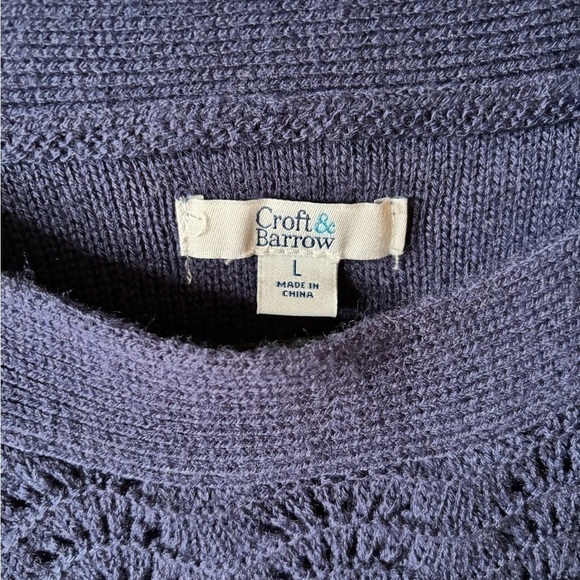 Croft & Barrow women’s size Large long sleeve sweater - Picture 4 of 5